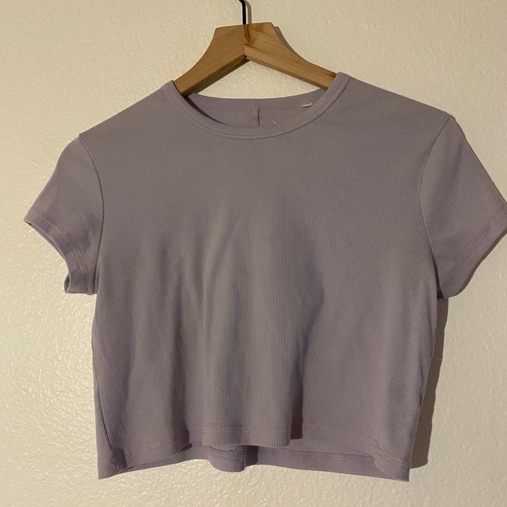 lilac crop top